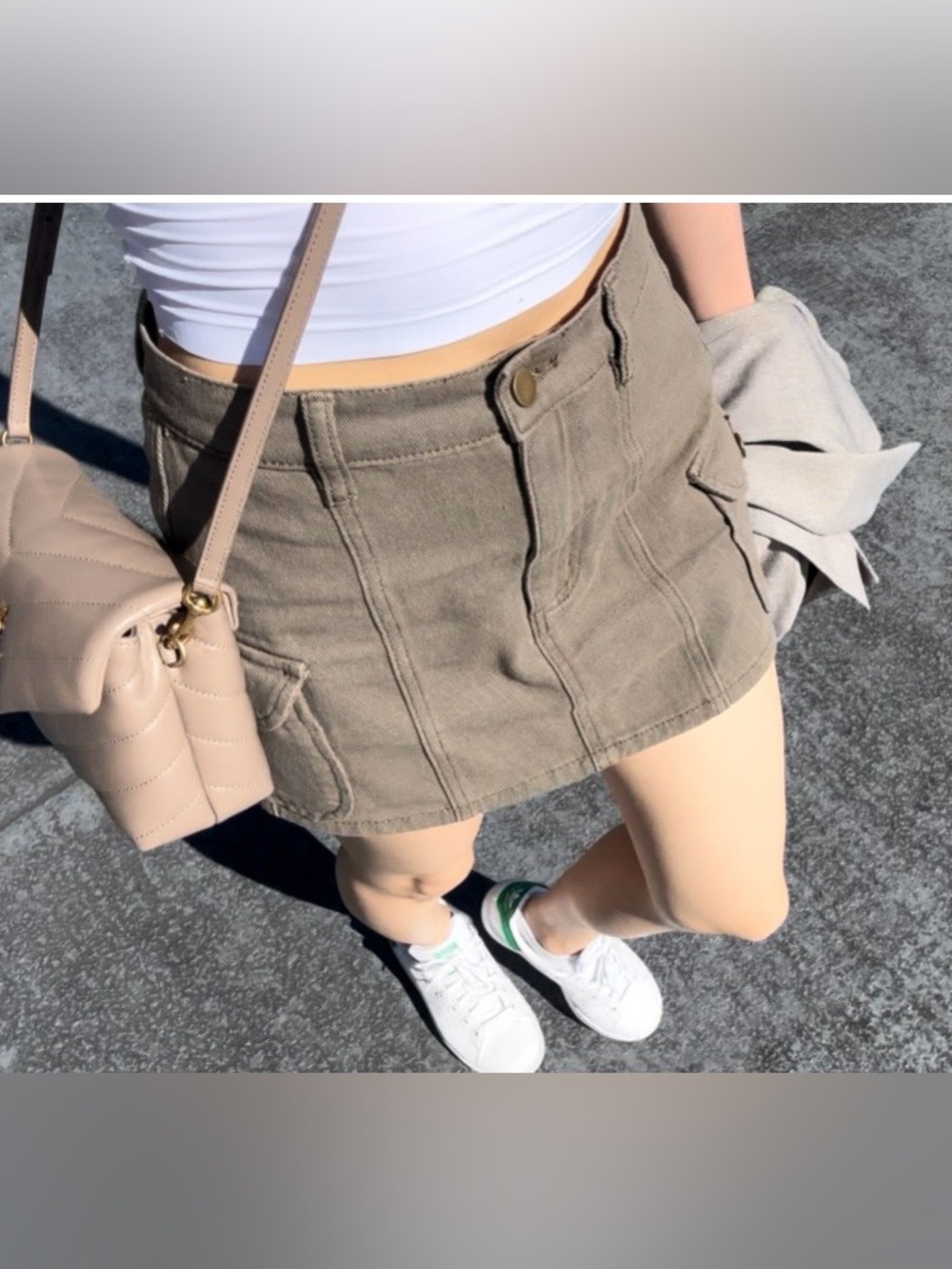 Cider Mini Cargo Skirt